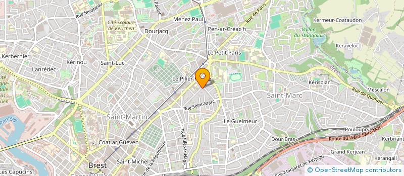 localisation de l'entreprise SCI KERLAM 2BCJ  BREST