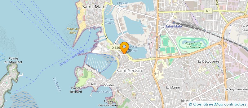 localisation de l'entreprise SCI KERLAM  SAINT-MALO