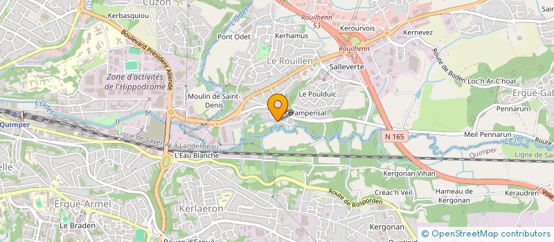 localisation de l'entreprise SCI KERLAN  ERGUE-GABERIC