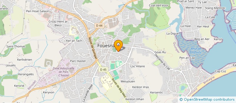 localisation de l'entreprise SCI KERLAN  FOUESNANT