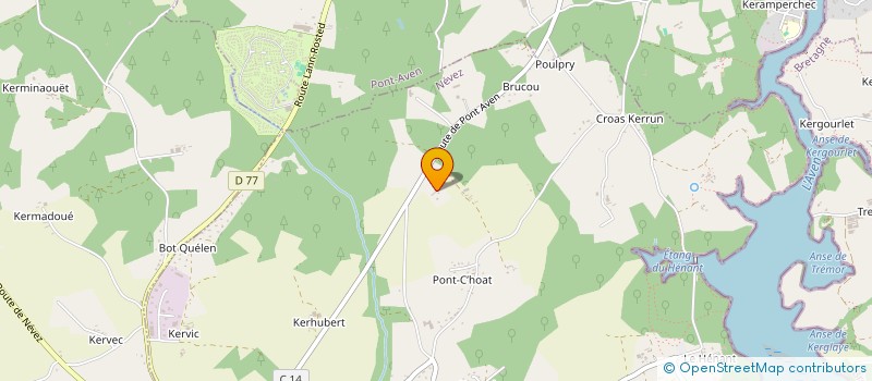 localisation de l'entreprise SCI KERLAN  NEVEZ