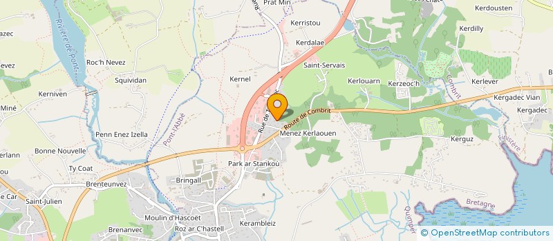 localisation de l'entreprise SCI KERLAOUARN  PONT-L'ABBE