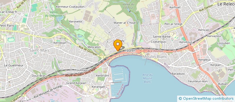 localisation de l'entreprise SCI KERLASCO  GUIPAVAS