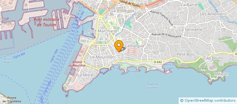 localisation de l'entreprise SCI KERLAZO  TOULON