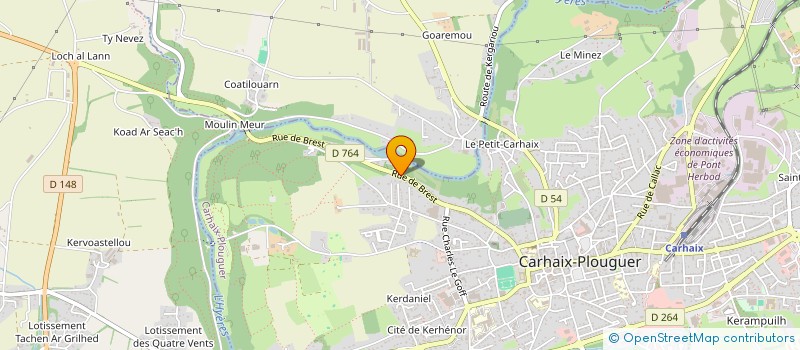 localisation de l'entreprise SCI KERLEROS CARHAIX à CARHAIX PLOUGUER