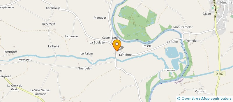 localisation de l'entreprise SCI KERLIERNO PROPERTIES  CLEGUEREC