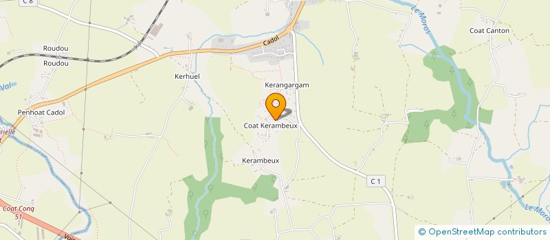 localisation de l'entreprise SCI KERLILAS  MELGVEN