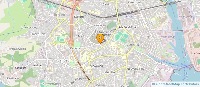 localisation de l'entreprise SCI KERLIN 26  LORIENT