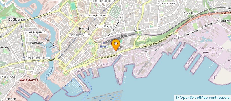 localisation de l'entreprise SCI KERLIN  BREST