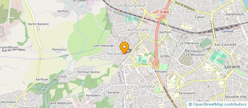 localisation de l'entreprise SCI KERLIN à PLOEMEUR