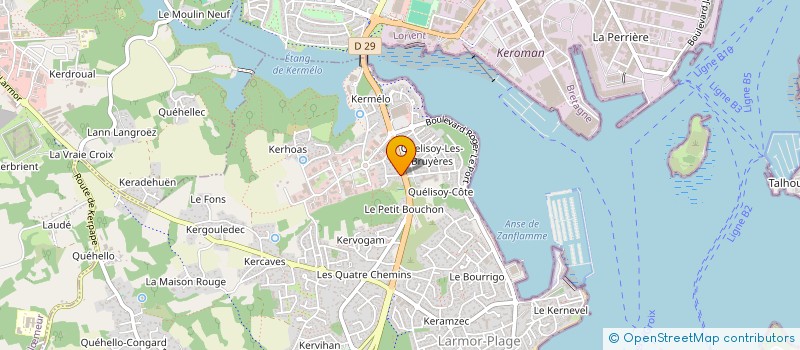 localisation de l'entreprise SCI KERLOR  LARMOR-PLAGE