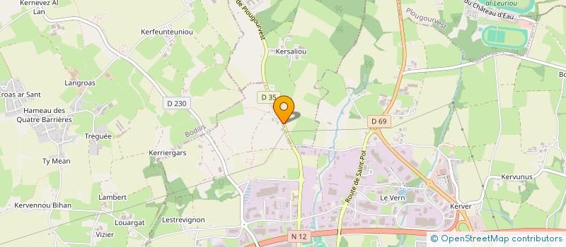 localisation de l'entreprise SCI KERLOUET  LANDIVISIAU