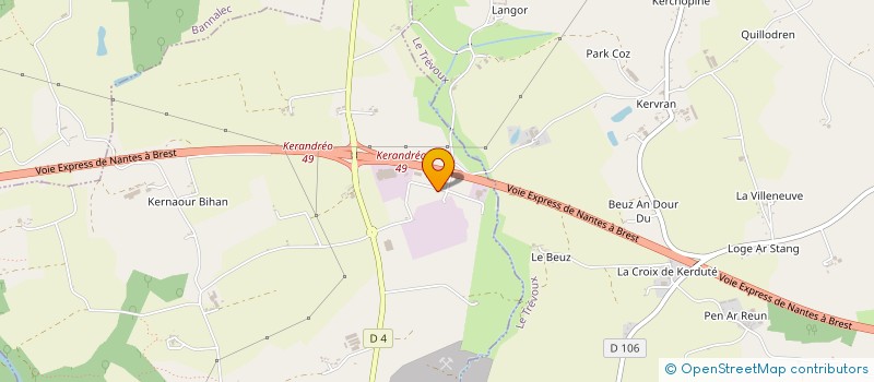 localisation de l'entreprise SCI KERMAGORET  RIEC-SUR-BELON