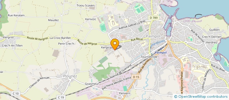 localisation de l'entreprise SCI KERMALOUIS  PAIMPOL