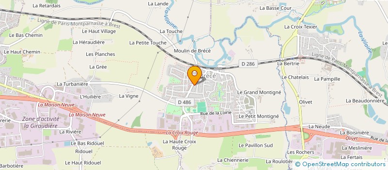 localisation de l'entreprise SCI KERMARAN  NOYAL-SUR-VILAINE