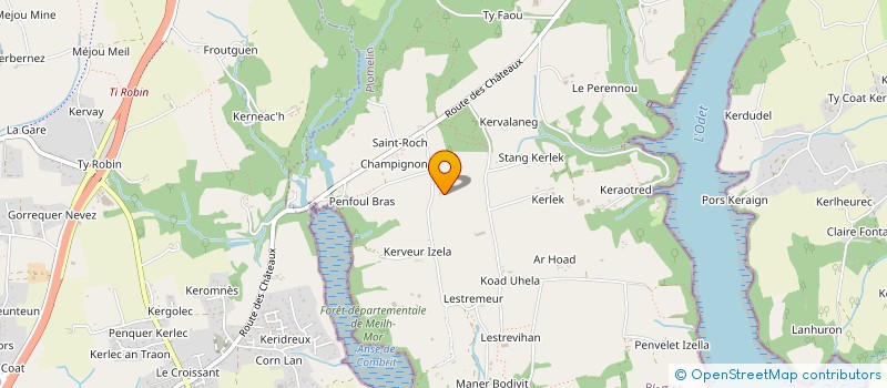 localisation de l'entreprise SCI KERMARGOT DE KERHASCOET  SAINT-EVARZEC