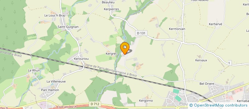 localisation de l'entreprise SCI KERMARYAN  CHATELAUDREN-PLOUAGAT