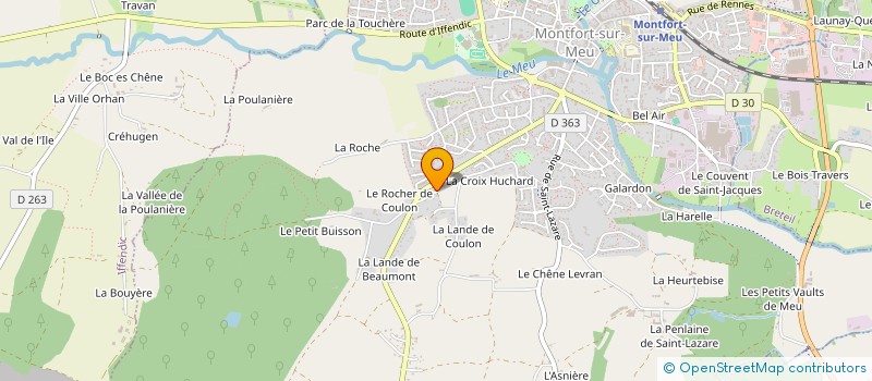 localisation de l'entreprise SCI KERMAT GODEST  MONTFORT-SUR-MEU