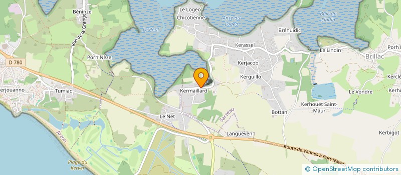 localisation de l'entreprise SCI KERMAX  SARZEAU