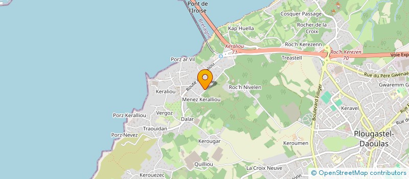 localisation de l'entreprise SCI KERMENEZ  PLOUGASTEL-DAOULAS