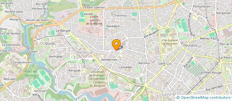 localisation de l'entreprise SCI KERMERRED  BREST