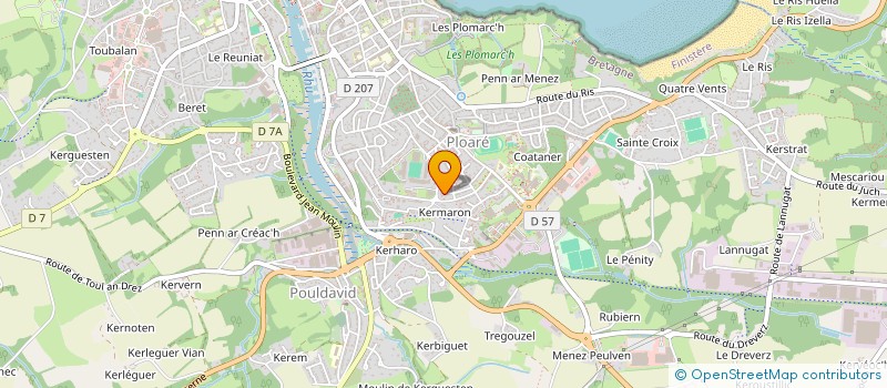 localisation de l'entreprise SCI KERMI  DOUARNENEZ