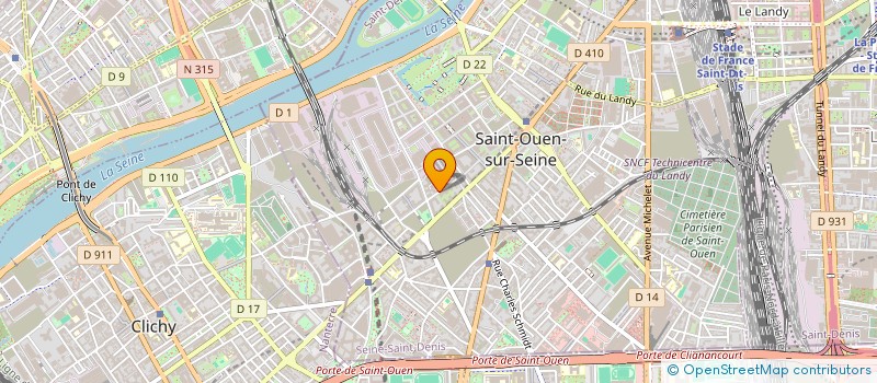 localisation de l'entreprise SCI KERMIL à SAINT-OUEN-SUR-SEINE