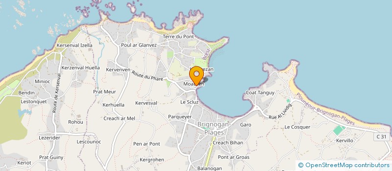 localisation de l'entreprise SCI KERMORIO  PLOUNEOUR-BRIGNOGAN-PLAGES