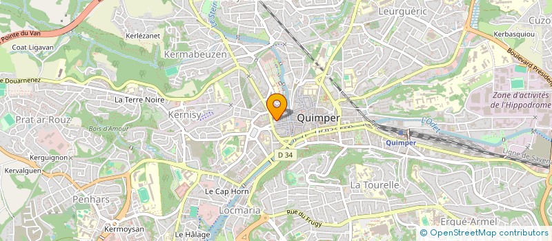 localisation de l'entreprise SCI KERNAKO  QUIMPER