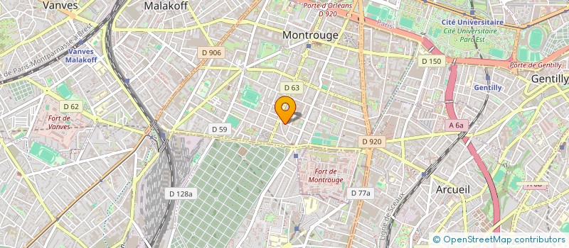 localisation de l'entreprise SCI KERNEC B.N.  MONTROUGE