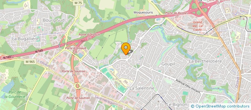 localisation de l'entreprise SCI KERNEVEZ à ORVAULT
