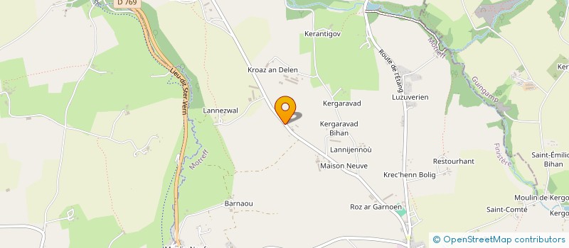 localisation de l'entreprise SCI KERNEVEZ  MOTREFF