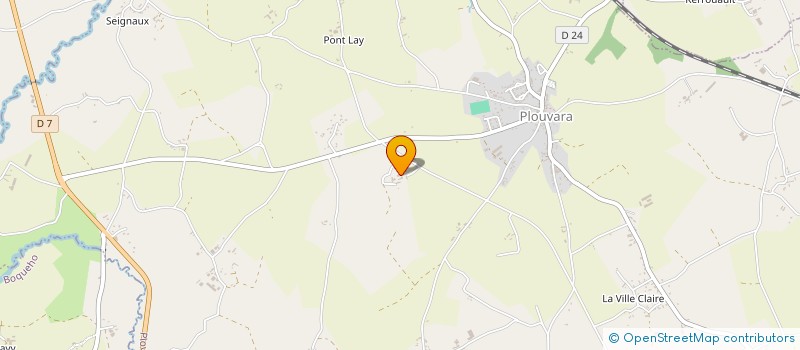 localisation de l'entreprise SCI KERNIO  PLOUVARA