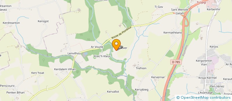 localisation de l'entreprise SCI KERNOA  PLUGUFFAN