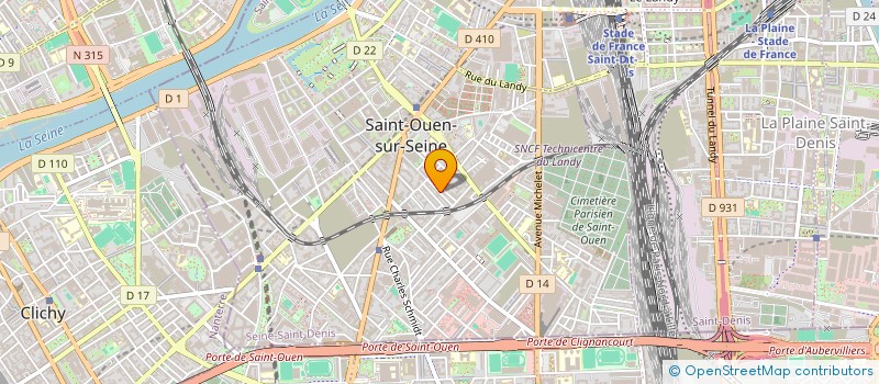 localisation de l'entreprise SCI KERNOA  SAINT-OUEN-SUR-SEINE