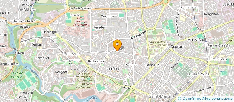 localisation de l'entreprise SCI KERNOUES  BREST