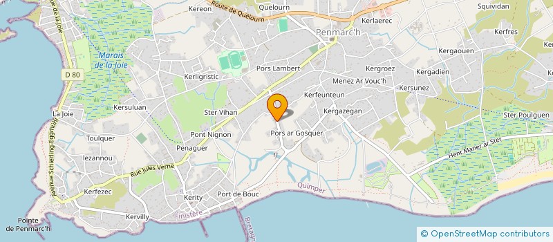 localisation de l'entreprise SCI KERODET  PENMARCH