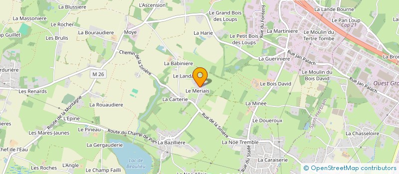 localisation de l'entreprise SCI KEROMNES CM à COUERON