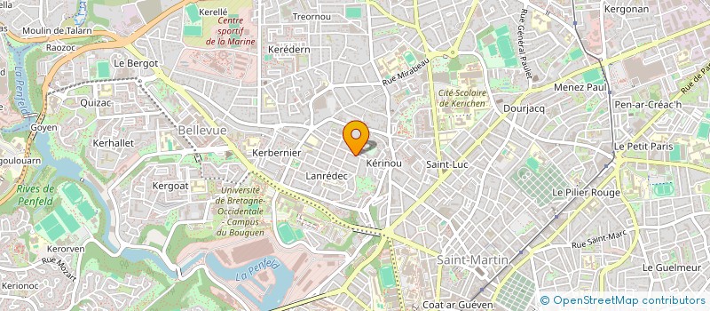 localisation de l'entreprise SCI KEROPJEZ  BREST