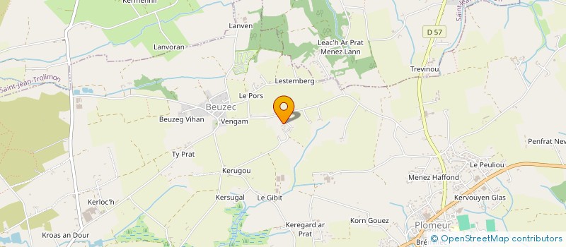 localisation de l'entreprise SCI KEROUANT LE COSQUER  PONT L'ABBE