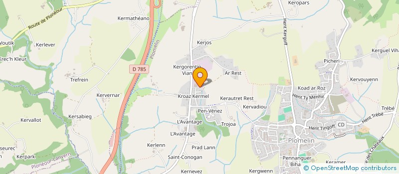 localisation de l'entreprise SCI KEROUANT VIHAN  PLOMELIN