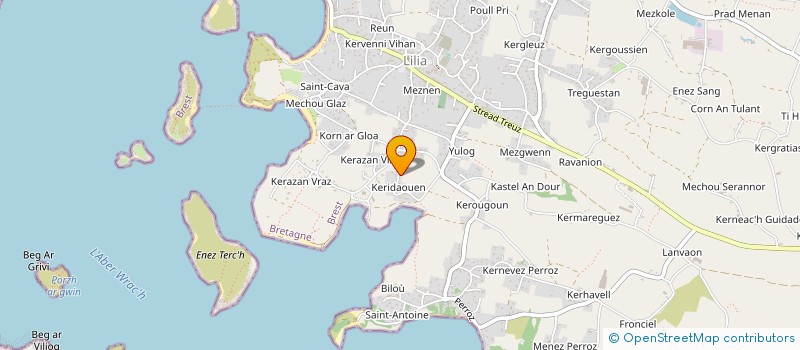 localisation de l'entreprise SCI KEROUDAUT  PLOUGUERNEAU