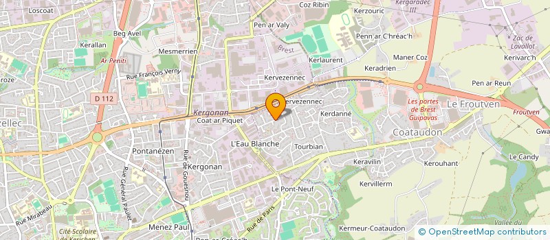 localisation de l'entreprise SCI KEROULAR  GUIPAVAS