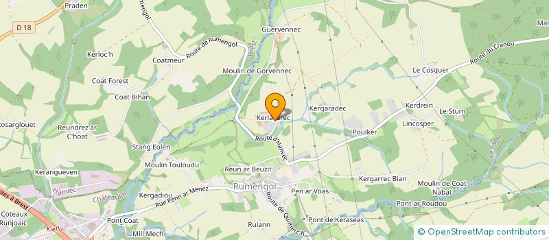 localisation de l'entreprise SCI KEROUR  ROSNOEN