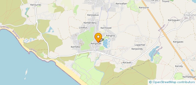 localisation de l'entreprise SCI KEROURIN  ERDEVEN