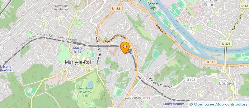 localisation de l'entreprise SCI KERPASTEUR 2  LOUVECIENNES