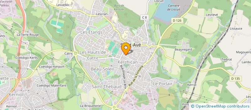 localisation de l'entreprise SCI KERPENNTI  SAINT-AVE