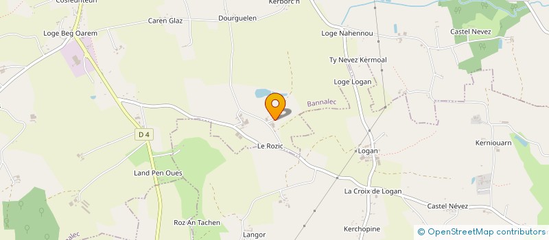 localisation de l'entreprise SCI KERROS  BANNALEC