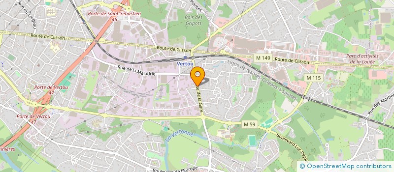 localisation de l'entreprise SCI KERROUAULT  VERTOU