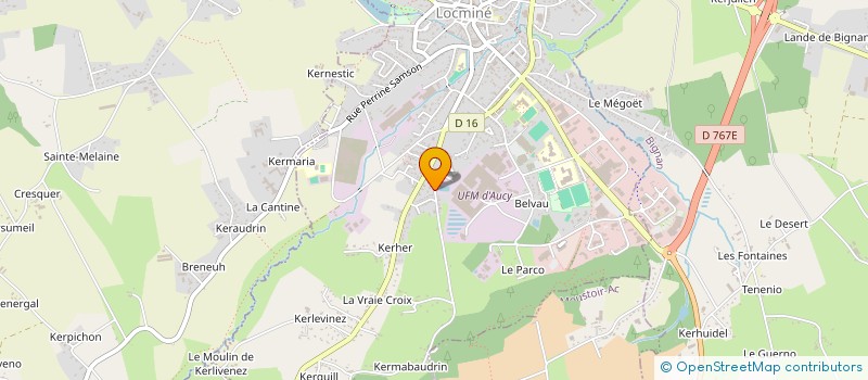 localisation de l'entreprise SCI KERROUX  LOCMINE